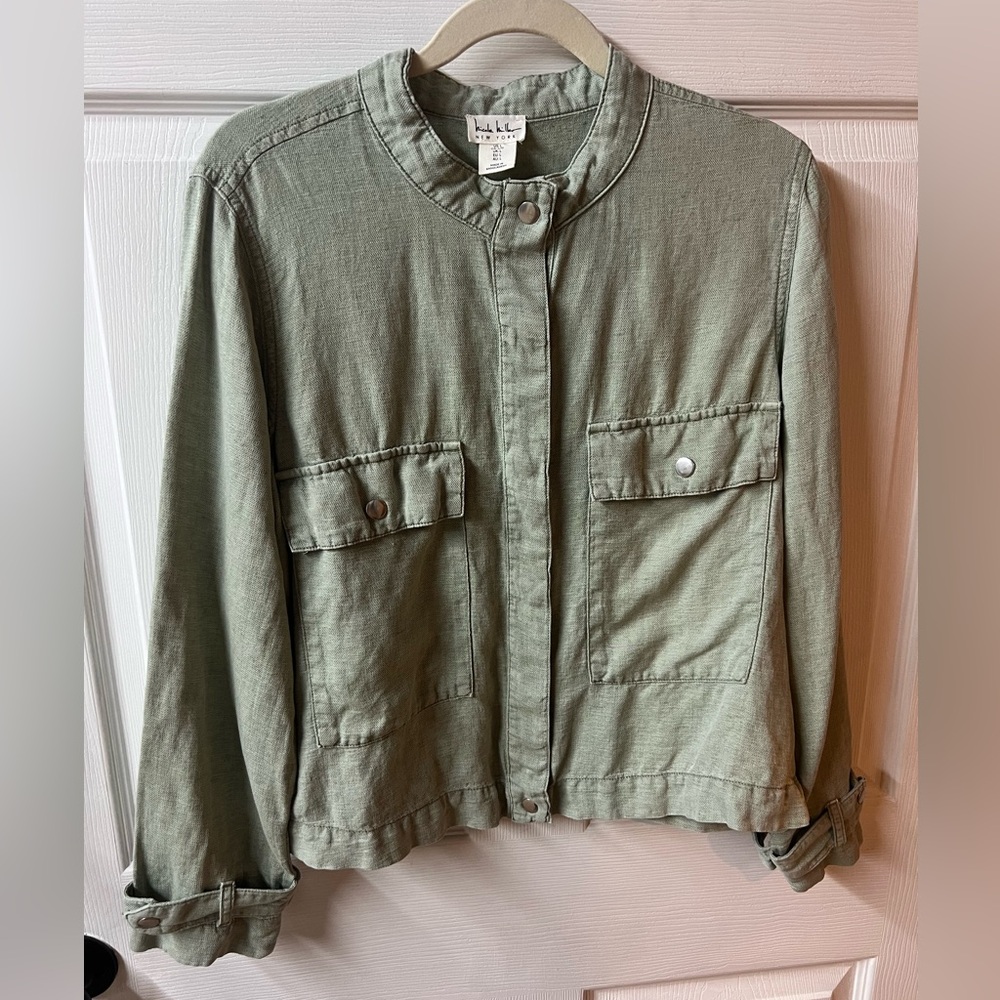 Nicole Miller Olive Utility Jacket